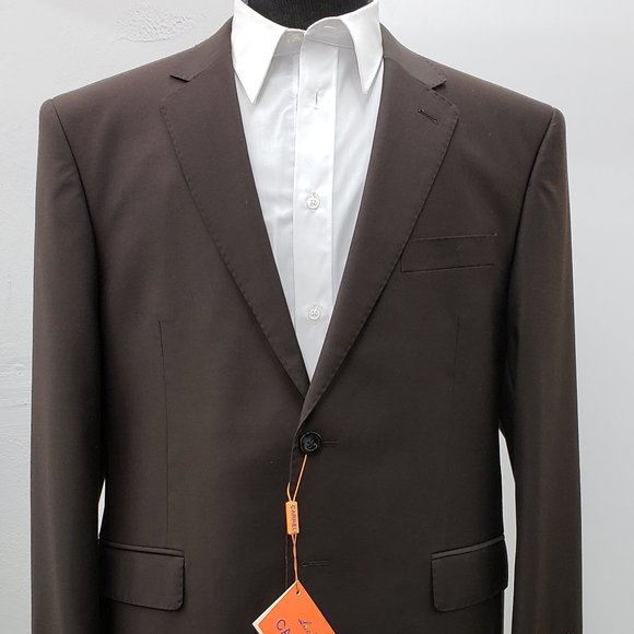 Luciano Carreli Super 150's Two Button Brown Suit